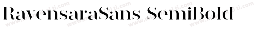 RavensaraSans SemiBold字体转换